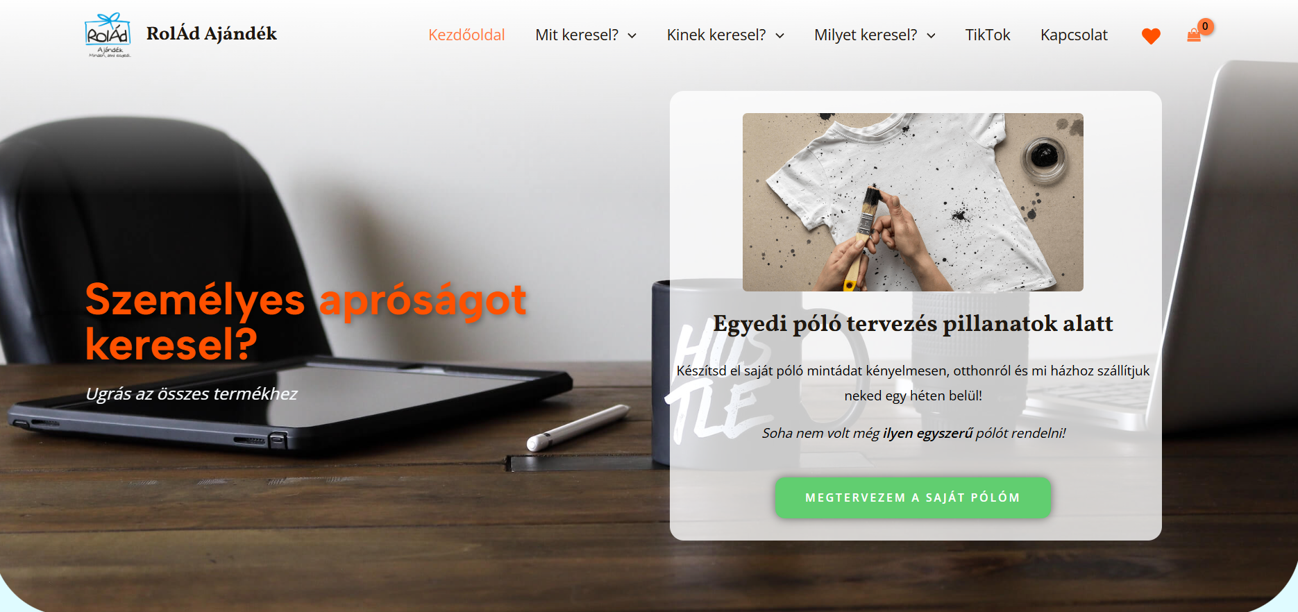 RolÁd Ajándék webshop – DeluxeWeb referencia